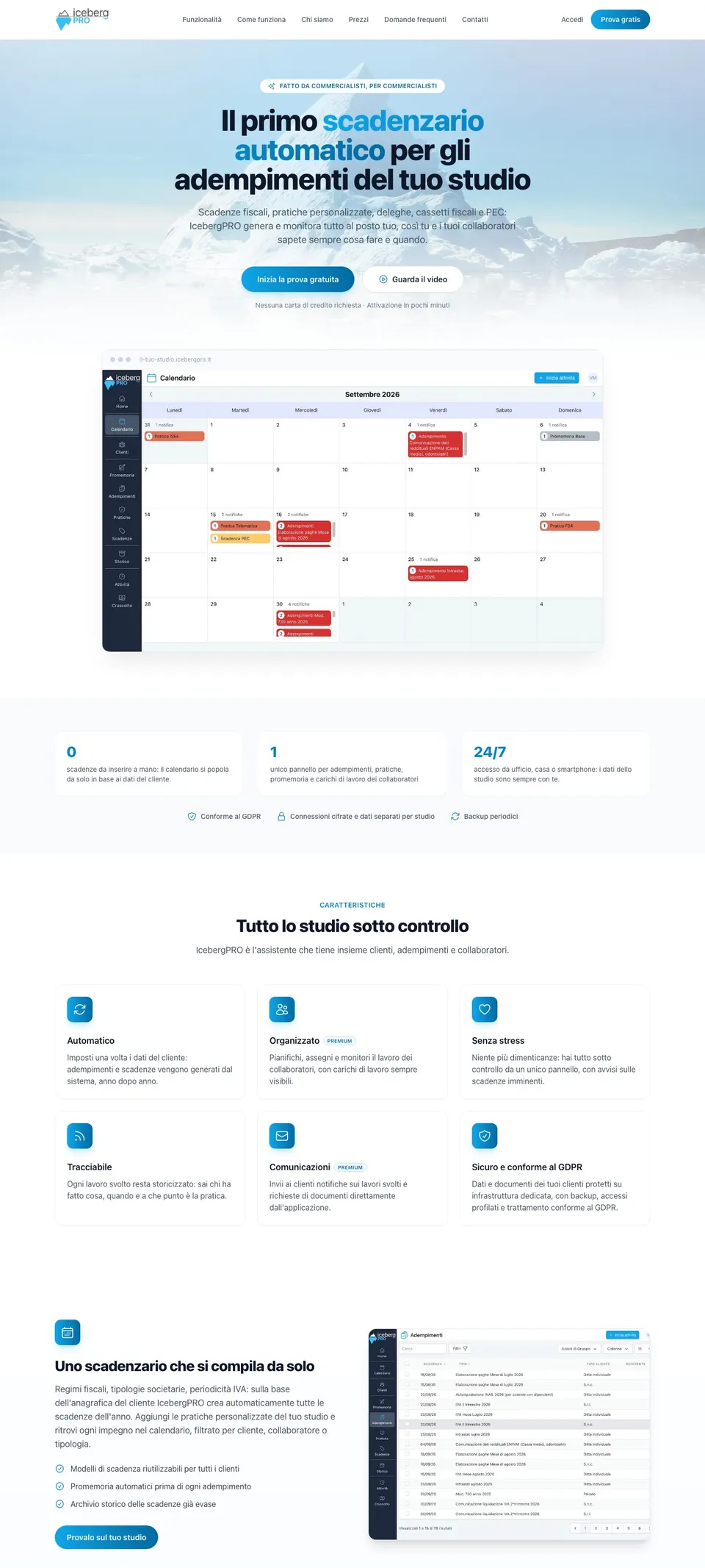 Anteprima del sito IcebergPRO
