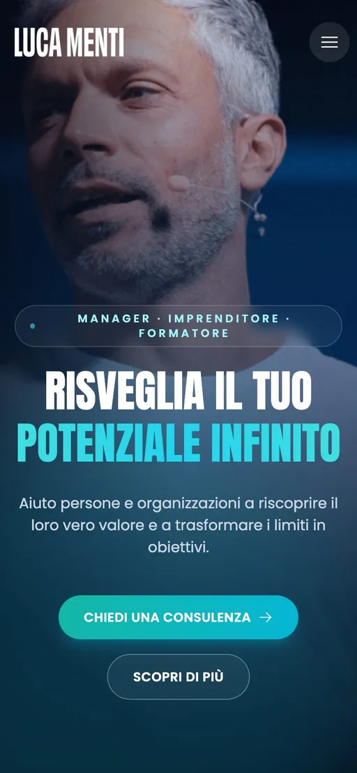 Luca Menti su smartphone