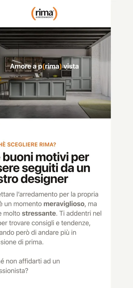 Rima Arredamenti su smartphone