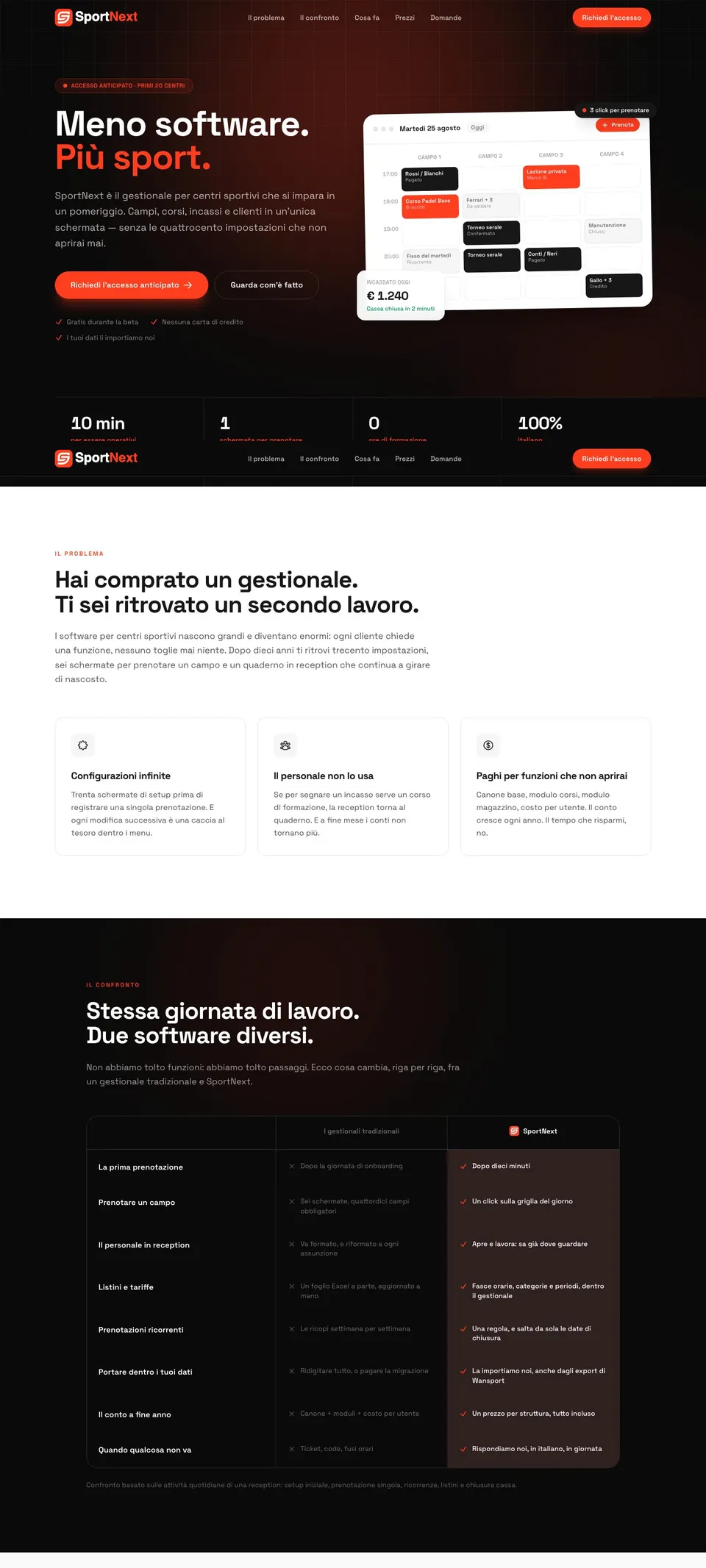 Anteprima del sito SportNext