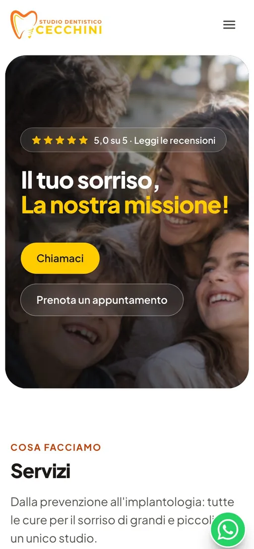 Studio Dentistico Cecchini su smartphone