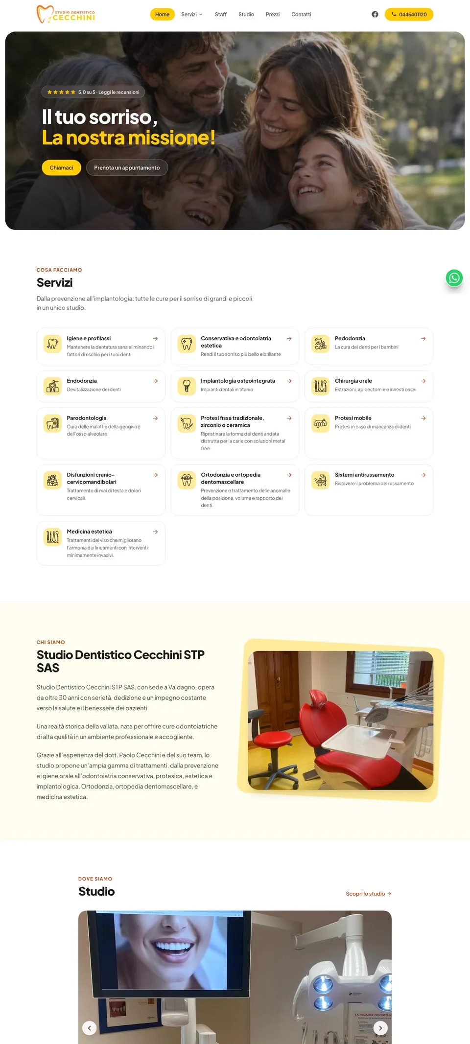 Anteprima del sito Studio Dentistico Cecchini